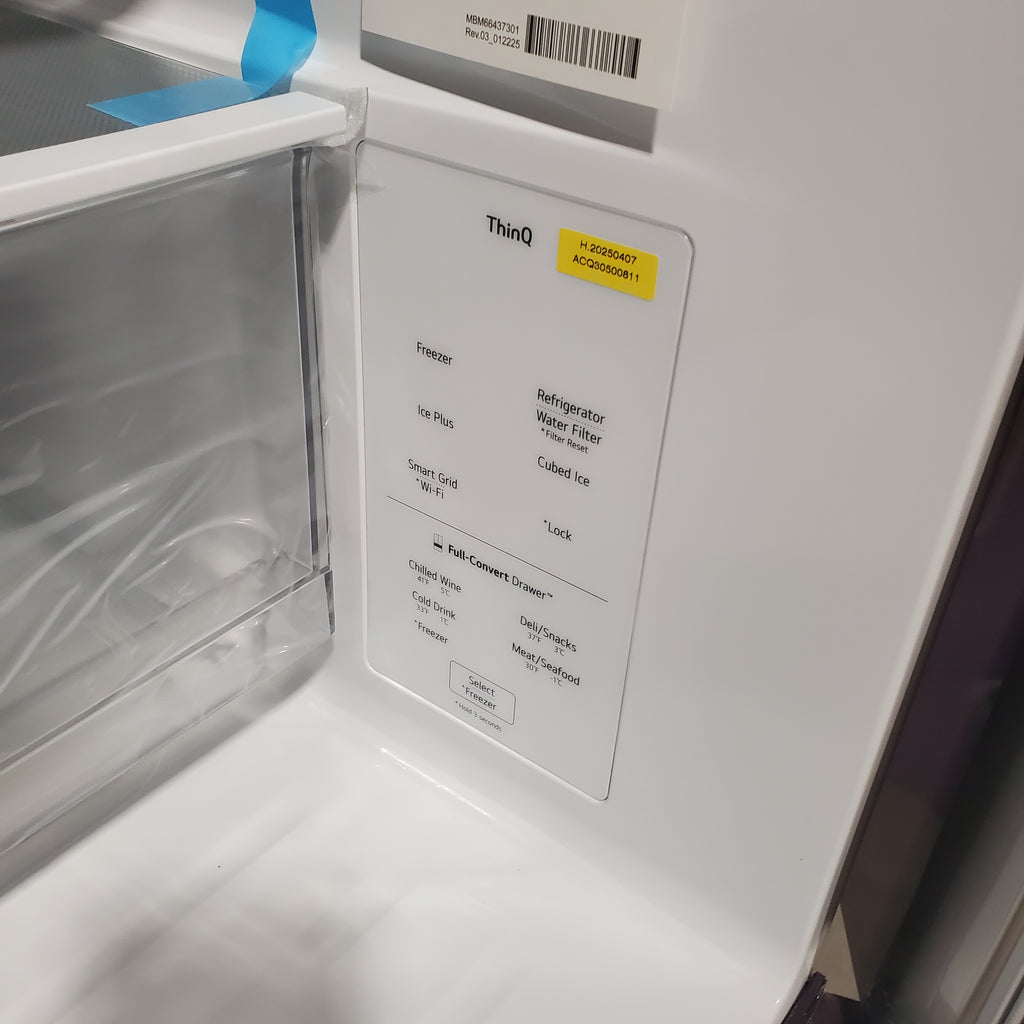 LG 30 cu. ft. Smart Standard-Depth MAX™ 4-Door French Door Refrigerator with Full-Convert Drawer™ 3SD928 - LF30S8210S - Open Box