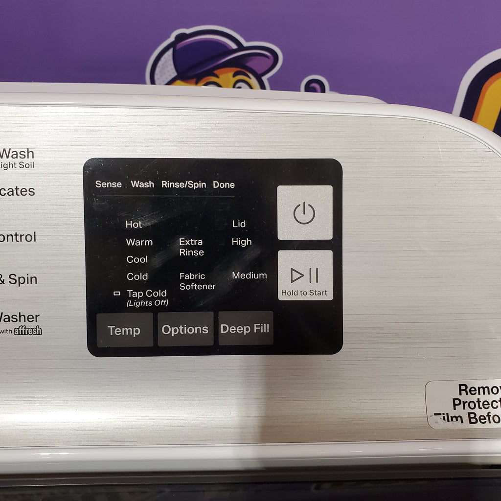 Pictures of Maytag Top Load 4.8 cu ft Washer with Deep Fill and Slow-Close Glass Lid MVW6200KW - Scratch & Dent (Minor) and Maytag 7.0 cu ft Electric Dryer with Moisture Sensing and Quick Dry Cycle 16164 - MED6200KW - Open Box - Neu Appliance Outlet - Discount Appliance Outlet in Austin, Tx