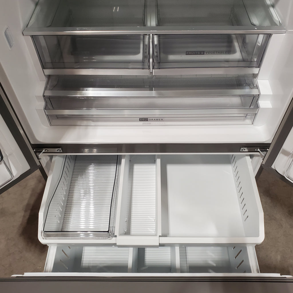 Whirlpool French Door 31 Cu. Ft. Refrigerator with Total Coverage Cooling in Fingerprint Resistant Stainless Steel 25137SD703 - WRFF3136SZ - Scratch & Dent (Minor)