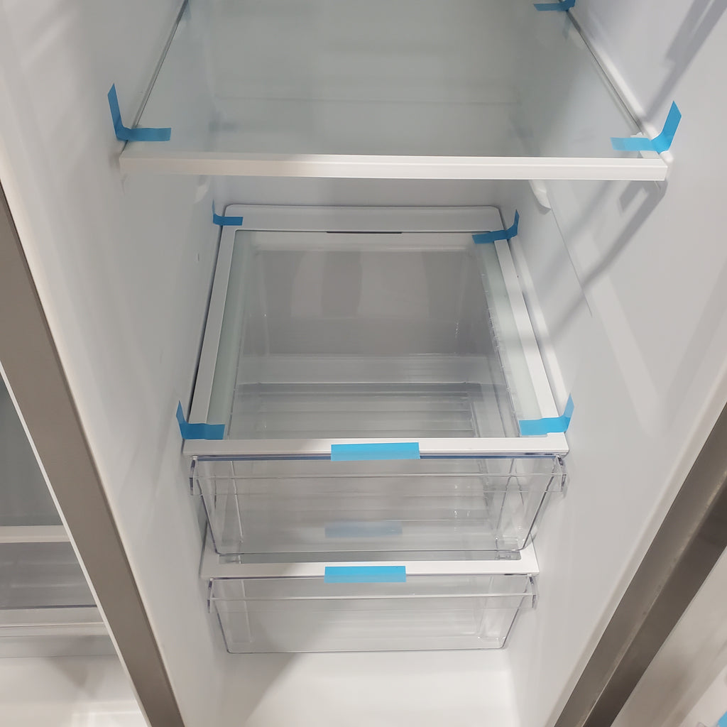 Pictures of Frigidaire Standard Depth 25.6 Cu. Ft. Side by Side 36" Refrigerator with a EvenTemp Cooling System FRSS26L3AF - Scratch and Dent (Minor) - Neu Appliance Outlet - Discount Appliance Outlet in Austin, Tx