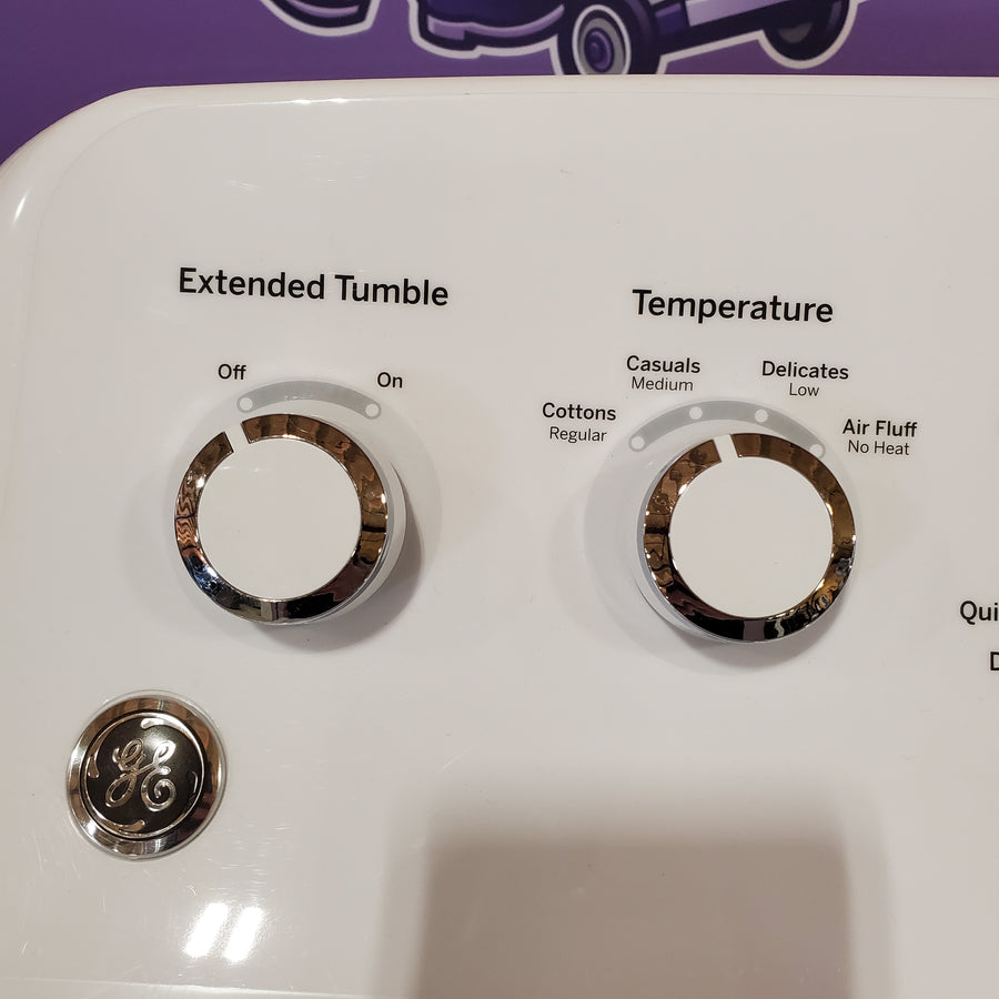GE White Top Load 4.0 Cu. Ft. Capacity Washer with Stainless Steel Wash Basket GTW325ASWWW - New in Box and GE White Electric 7.2 Cu. Ft. Dryer with Aluminized Alloy Drum 16211 - GTD42EASJWW - Certified Refurbished