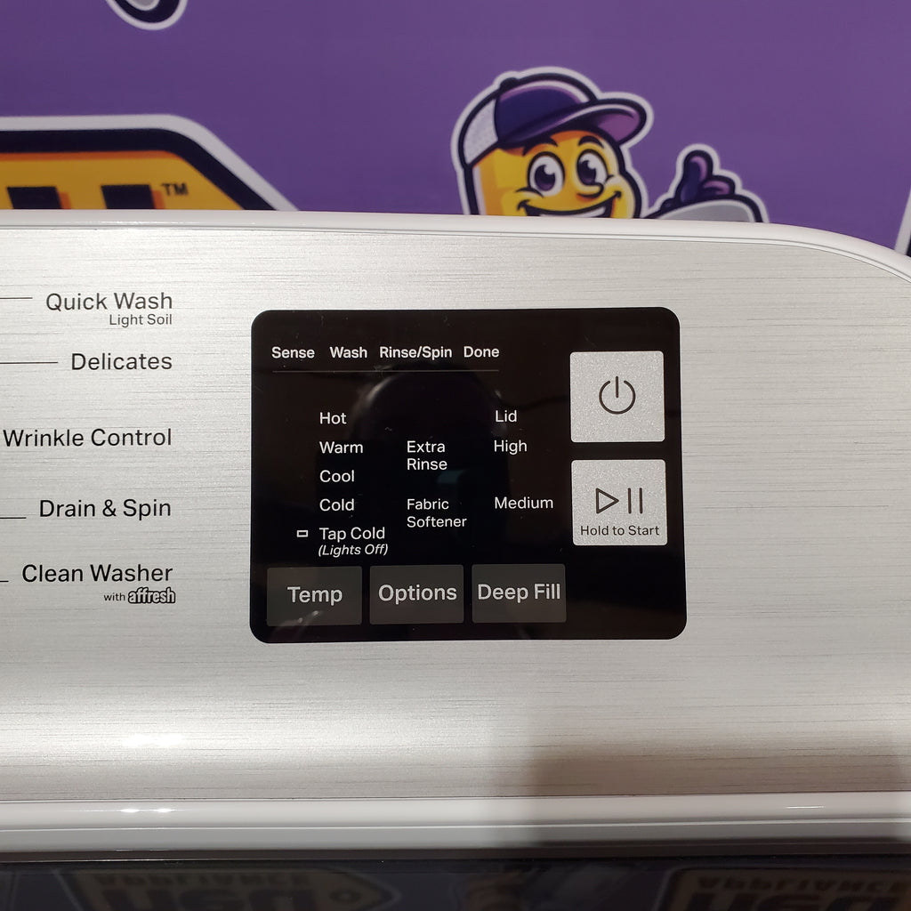 Pictures of Maytag Top Load 4.8 cu ft Washer with Deep Fill and Slow-Close Glass Lid 30131SD43 - MVW6200KW - Scratch & Dent (Minor) - Neu Appliance Outlet - Discount Appliance Outlet in Austin, Tx