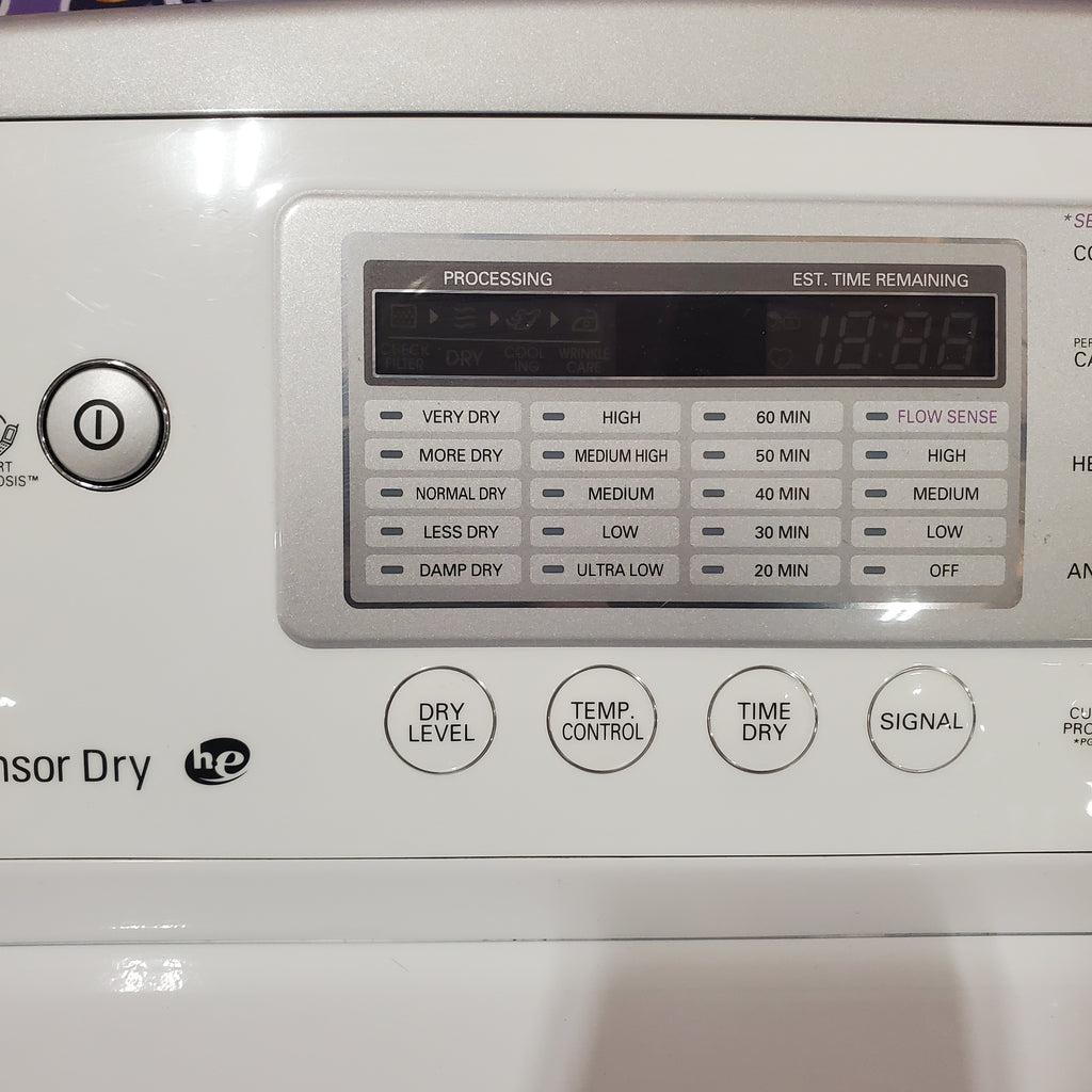 LG 4.1 Cu Ft Agitator Top-Load Washer with 4 Way Agitator and TurboDrum Technology WT6105CW - New in Box and LG 7.3 cu. ft. Ultra Large High Efficiency Gas Dryer w/ Sensor Dry Technology 15022 - DLG4971W - Certified Refurbished