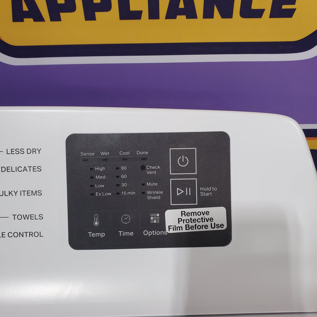 Pictures of Whirlpool® 4.2-4.3 Cu. Ft. Top Load Washer with 2-in-1 Removable Agitator and Soft Close Glass Lid WTW4307SW - Open Box and Whirlpool 7.0 cu. ft. Electric Dryer with Adaptive Dry and Wrinkle Shield™ Option 16121 - WED4307SW - Scratch & Dent (Minor) - Neu Appliance Outlet - Discount Appliance Outlet in Austin, Tx