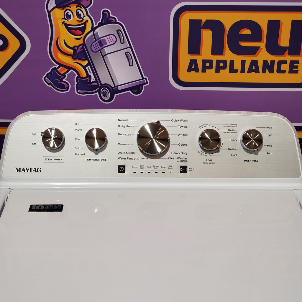 Pictures of Maytag White Top Load 4.5 Cu. Ft. Washer with Extra Power 5SD171 - MVW5035MW - Open Box - Neu Appliance Outlet - Discount Appliance Outlet in Austin, Tx