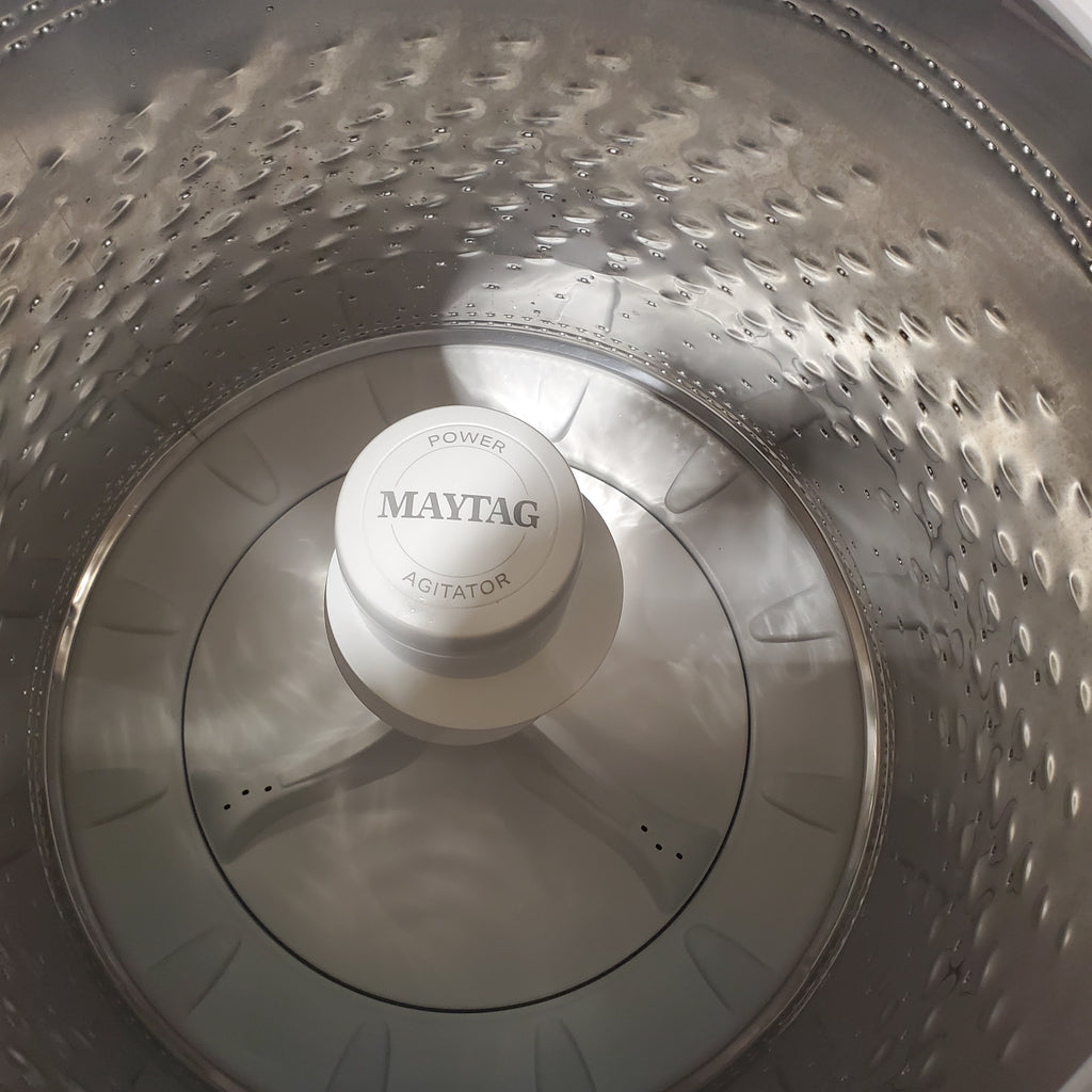 Pictures of Maytag 5.2 cu. ft. Smart Capable White ENERGY STAR Top Load Agitator Washing Machine with Extra Power - Scratch & Dent - Minor - Neu Appliance Outlet - Discount Appliance Outlet in Austin, Tx