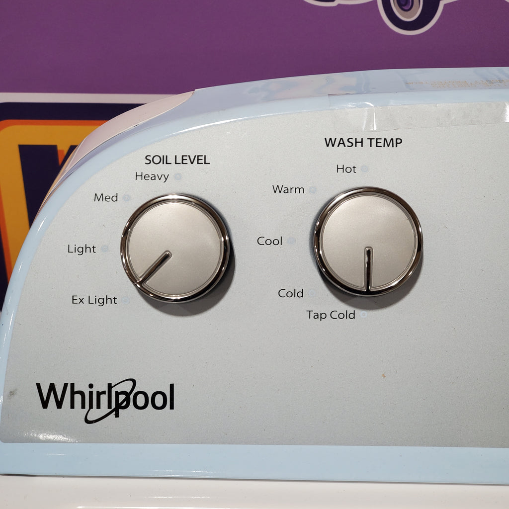 Whirlpool Top Load 3.5 Cu. Ft. Washer with Deep Water Wash Option WTW4816FW - Open Box and Whirlpool Vented 7.0 Cu. Ft. Electric Dryer 16048 - WED4815EW - Scratch & Dent (Minor)