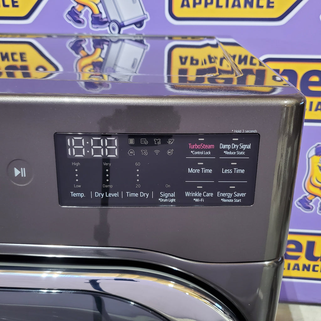 Pictures of LG Black Steel 9.0 cu. ft. Mega Capacity Smart Wi-fi Enabled Front Load Gas Dryer with TurboSteam™ and Built-In Intelligence 22132SD147 - DLGX8901B - Scratch & Dent (Minor) - Neu Appliance Outlet - Discount Appliance Outlet in Austin, Tx
