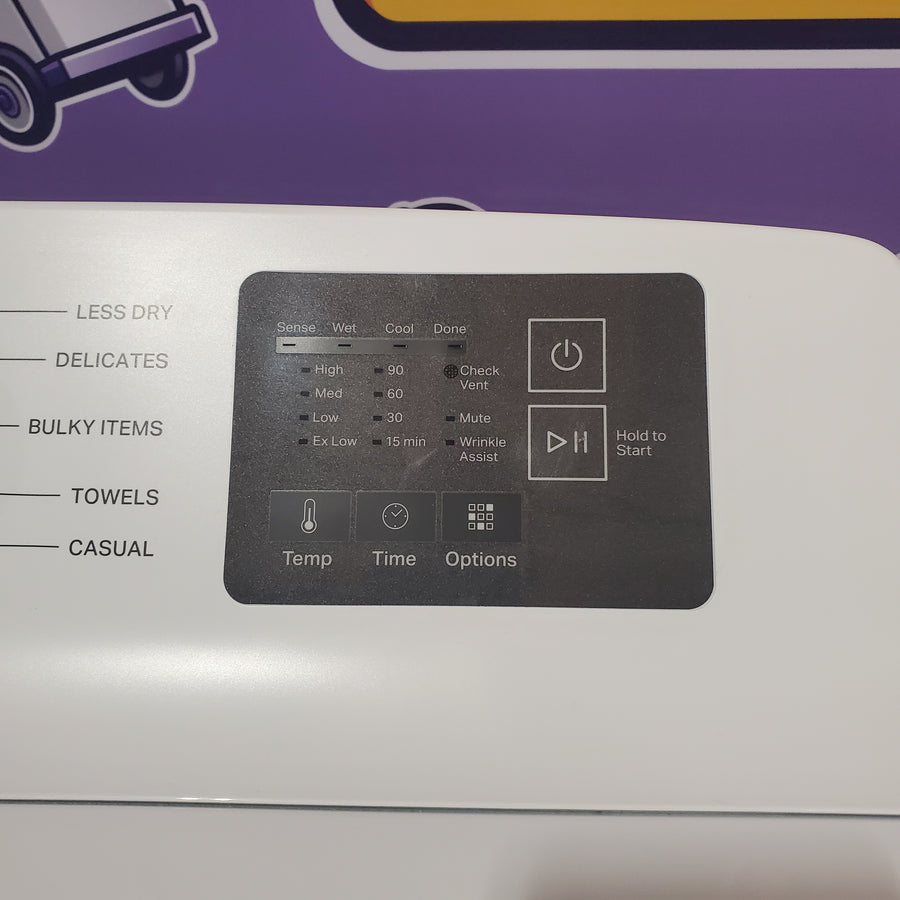 Whirlpool 7.0 cu. ft. Vented Front Load Gas Dryer in White with Adaptive Dry 25136SD622 - WGD4107SW - Scratch & Dent (Moderate)