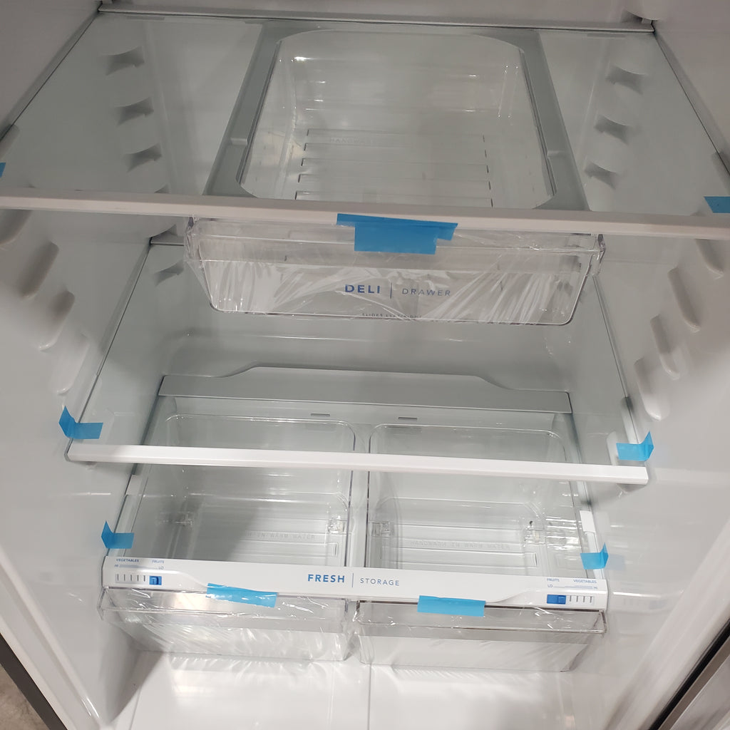 Pictures of Frigidaire 18 Cu. Ft. Garage Ready Top Freezer Refrigerator in Stainless Steel 20SD150 - FFHI1835VS - Scratch & Dent (Major) - Neu Appliance Outlet - Discount Appliance Outlet in Austin, Tx