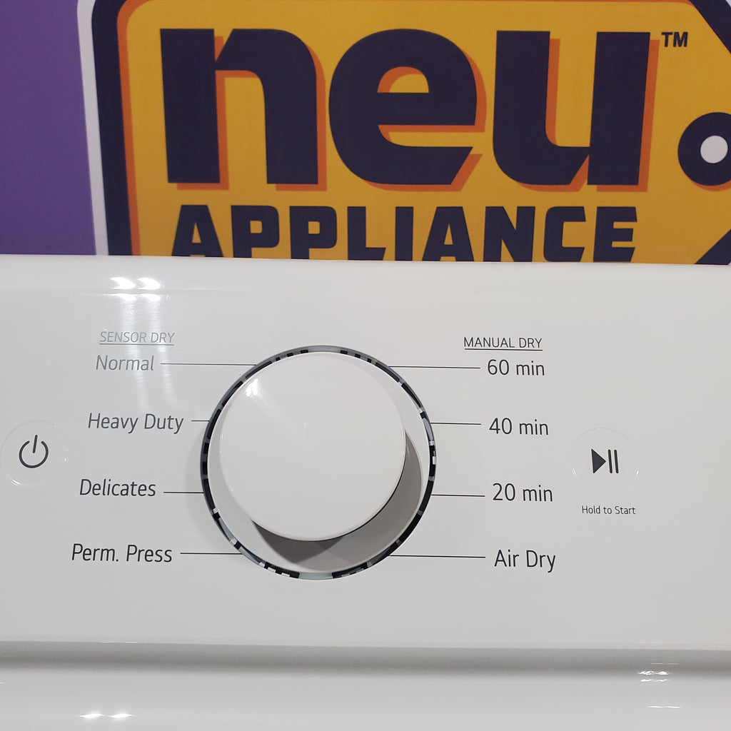 Pictures of LG Ultra Large Capacity Top Load 4.1 Cu. Ft. Washer with Agitator and Deep Fill WT6105CW - New and LG Ultra Large Capacity Electric 7.3 Cu. Ft. Dryer with Sensor Dry Technology DLE6100W - Open Box - Neu Appliance Outlet - Discount Appliance Outlet in Austin, Tx