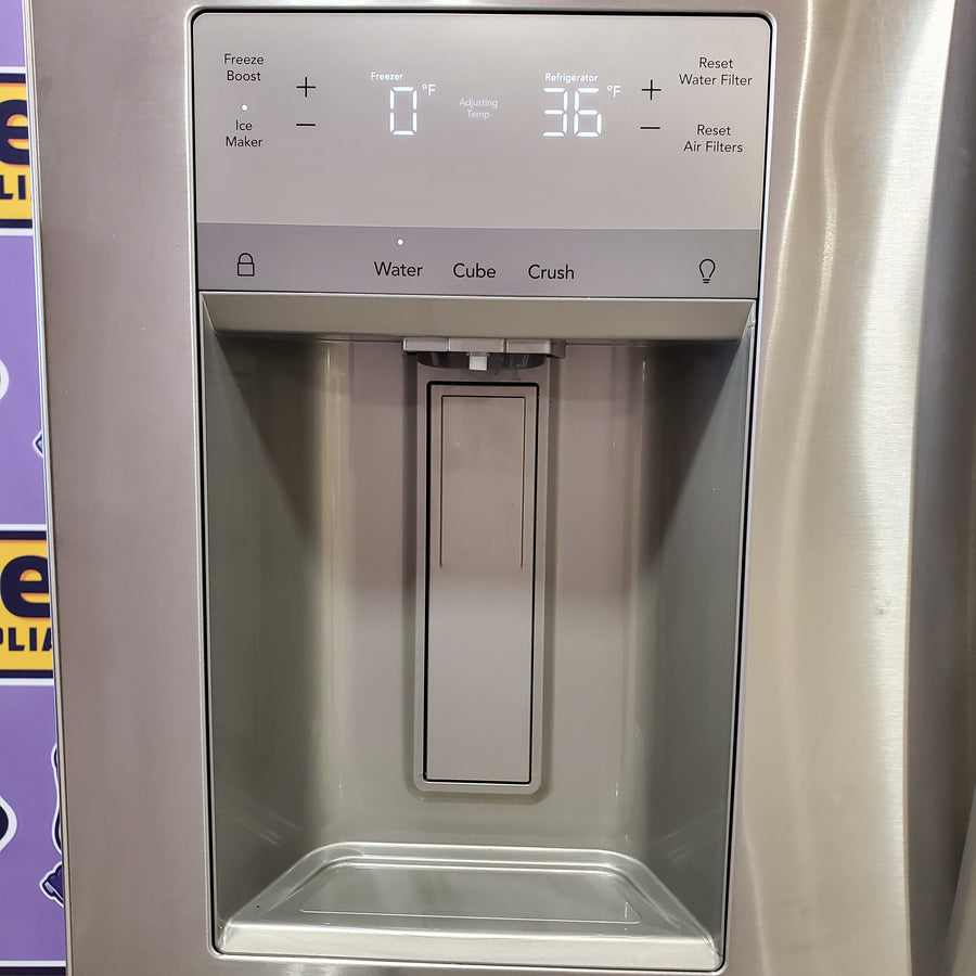 Frigidaire 27.8 cu. ft. 3 Door French Door Refrigerator with Exterior Water and Ice Dispenser 22136SD341 - FRFS2823AS - Scratch & Dent (Moderate)