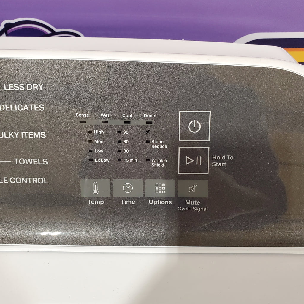 Pictures of Whirlpool White Electric 7.0 Cu. Ft. Dryer with Moisture Sensing and Steam Refresh Cycle WED6150PW - Scratch and Dent (Minor) - Neu Appliance Outlet - Discount Appliance Outlet in Austin, Tx
