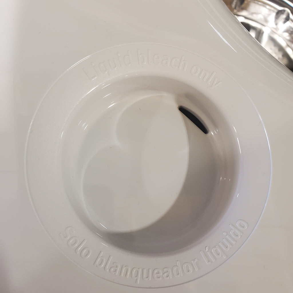Pictures of 5.5 cu. ft. Samsung Extra-Large Capacity Smart Super Speed Ivory Top Load Washer (Scratch & Dent) - Minor and 7.4-cu ft Electric Steam Sanitize+ Dryer in Ivory (Scratch & Dent) - Minor - Neu Appliance Outlet - Discount Appliance Outlet in Austin, Tx