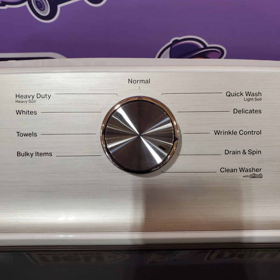 Maytag Top Load 4.8 cu ft Washer with Deep Fill and Slow-Close Glass Lid 30134SD178 - MVW6200KW - Scratch & Dent (Moderate)
