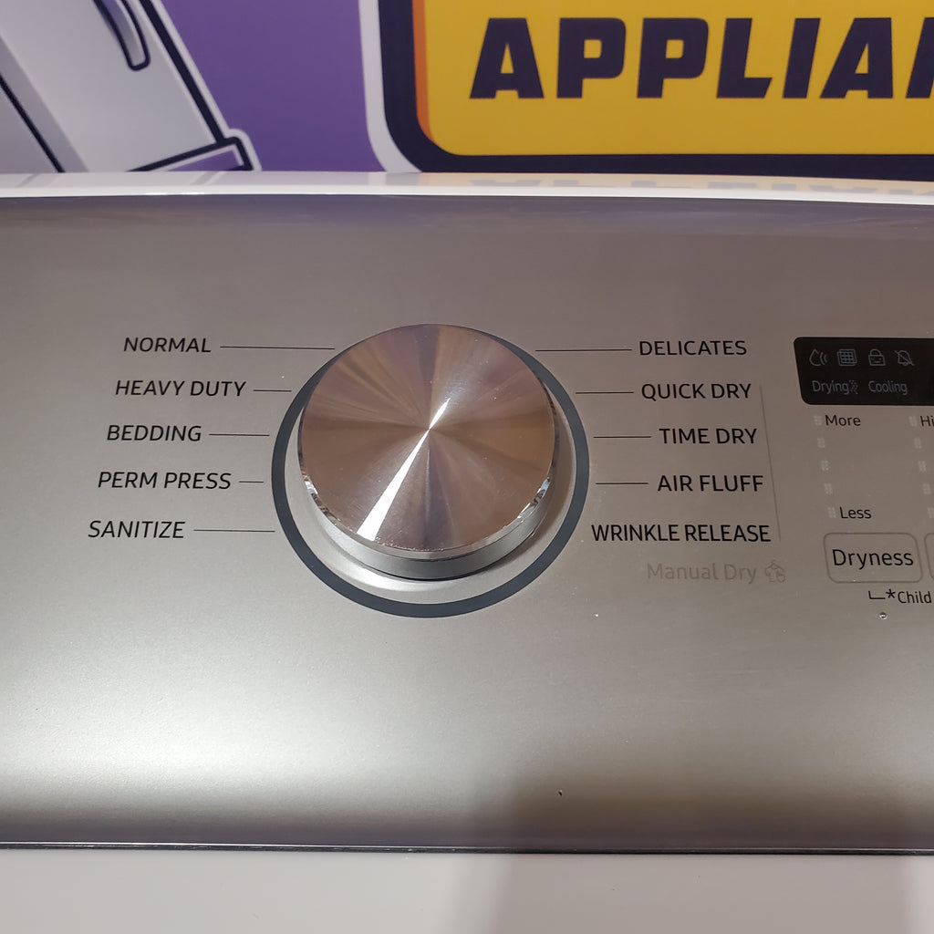 Samsung White Top Load 5.0 Cu. Ft. Washer with Active Water Jet WA50R5200AW - Certified Refurbished and Samsung White Electric 7.4 Cu. Ft. Dryer with Sensor Dry 16036 - DVE50R5200W - Certified Refurbished