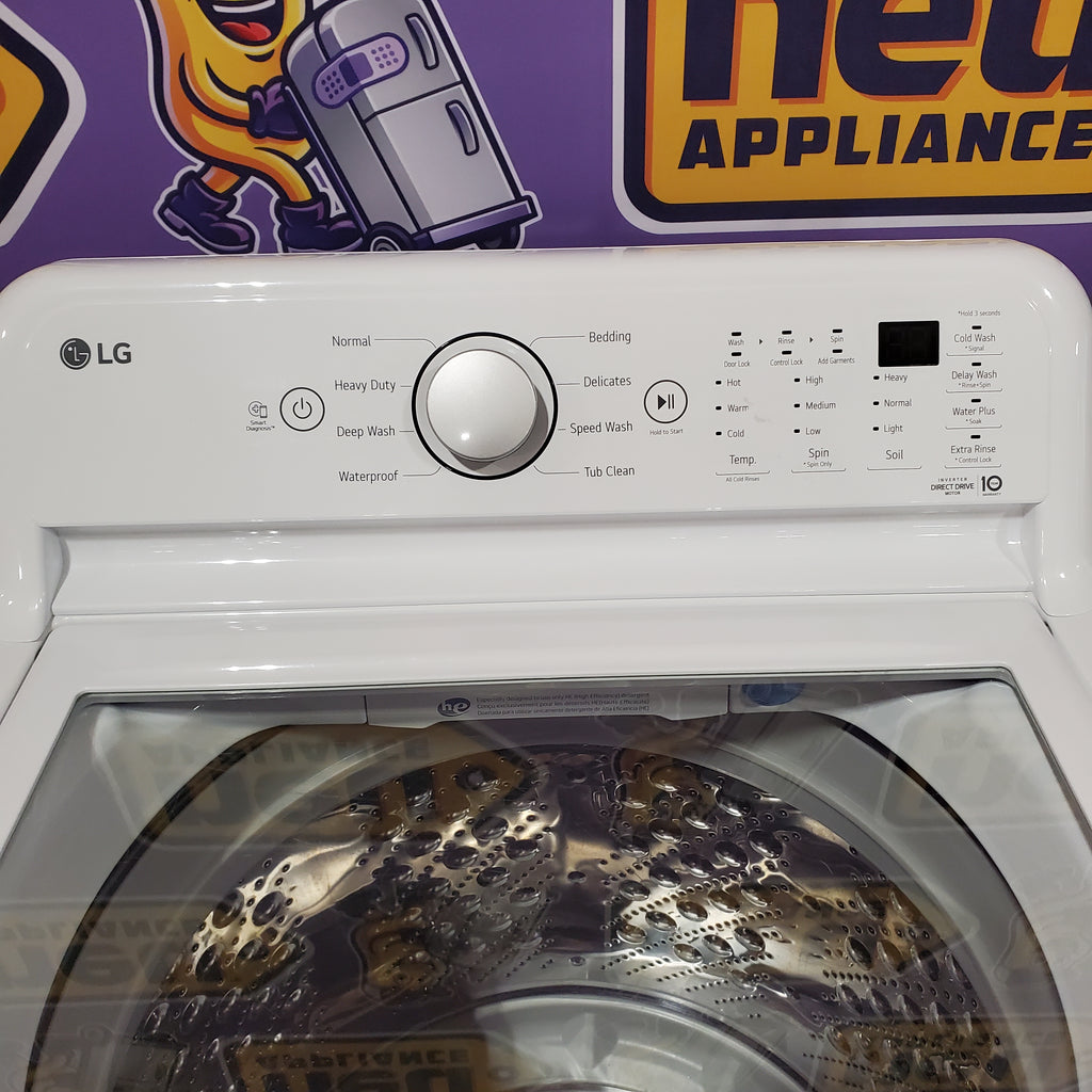 Pictures of LG White Top Load 5.0 Cu. Ft. Mega Capacity Washer with TurboDrum Technology 1CR05086 - WT7150CW - Certified Refurbished - Neu Appliance Outlet - Discount Appliance Outlet in Austin, Tx