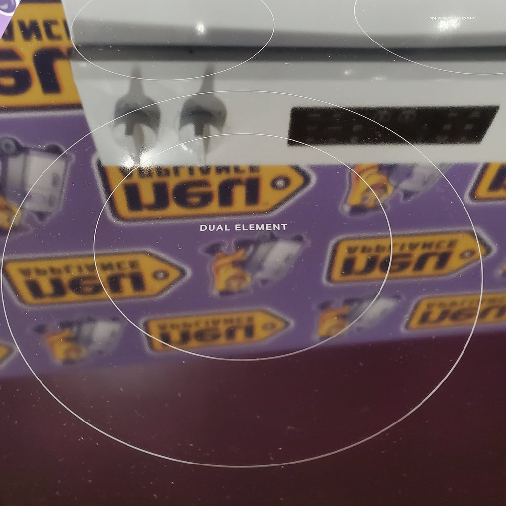 Whirlpool 5-Element Freestanding Electric Range in White with Air Cooking Technology 25138SD762 - WFES5030RW - Scratch & Dent (Minor)