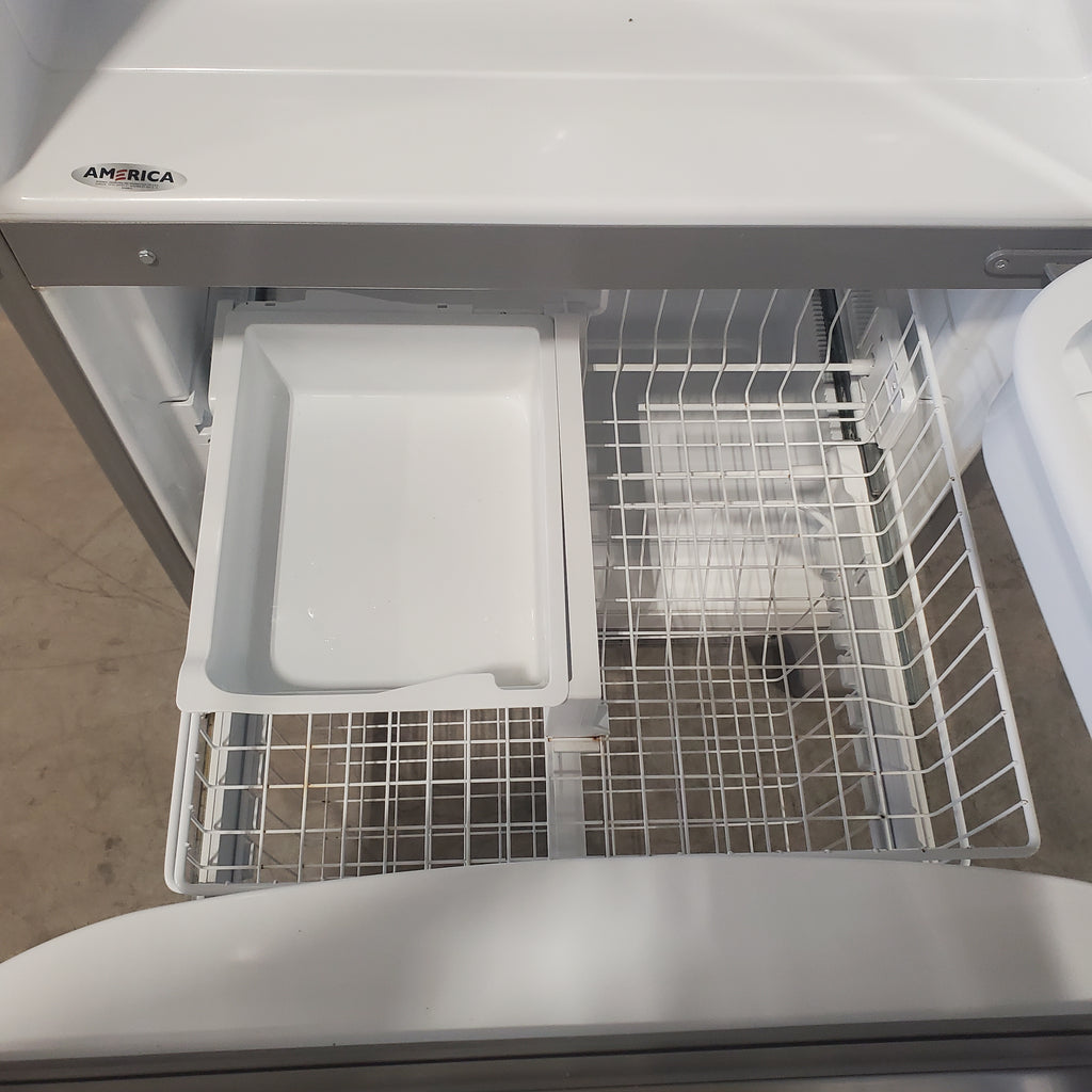 Pictures of Maytag Fingerprint Resistant Stainless Steel 19 Cu. Ft. Bottom Mount Refrigerator with FreshLock Crispers and BrightSeries LED Lighting MBF1958FEZ - Certified Refurbished - Neu Appliance Outlet - Discount Appliance Outlet in Austin, Tx