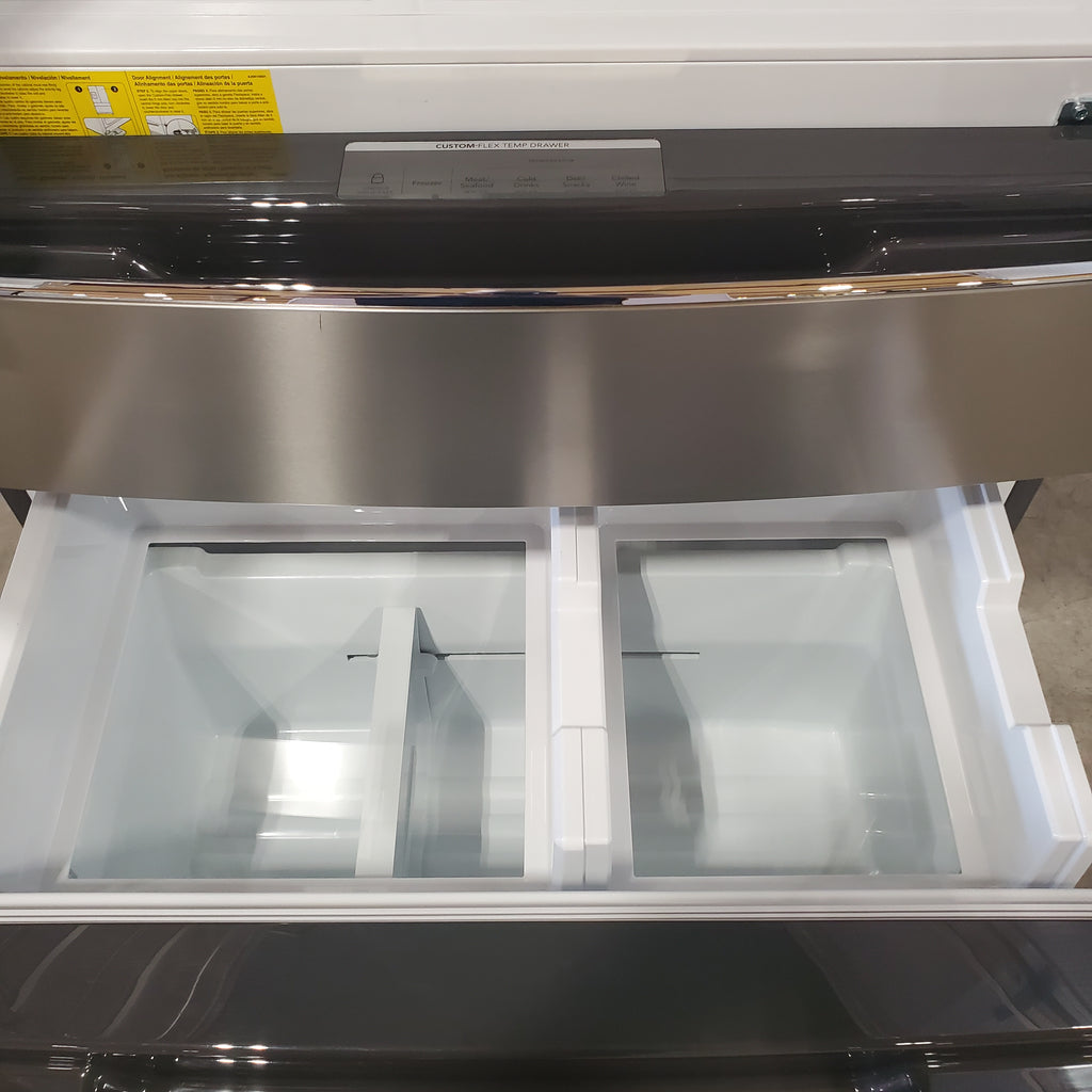 Pictures of Frigidaire Gallery 22 Cu. Ft. 4-Door Counter-depth French Door Refrigerator with Ice Maker (Fingerprint Resistant Stainless Steel) ENERGY STAR GRMC2273CF - Scratch and Dent (Moderate) - Neu Appliance Outlet - Discount Appliance Outlet in Austin, Tx
