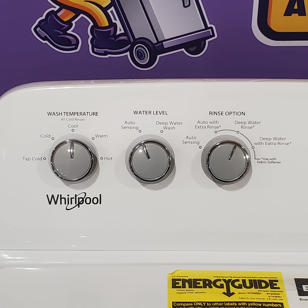Pictures of Whirlpool 3.8 cu. ft. White Top Load Washing Machine with Soaking Cycles WTW4855HW - Scratch & Dent (Minor) - Neu Appliance Outlet - Discount Appliance Outlet in Austin, Tx