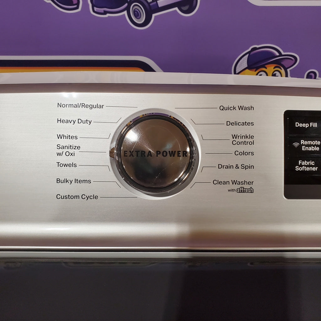 Pictures of Maytag Smart Top Load 5.2 Cu. Ft. Washer with Extra Power Button in White 25138SD764 - MVW7230HW - Scratch & Dent (Minor) - Neu Appliance Outlet - Discount Appliance Outlet in Austin, Tx
