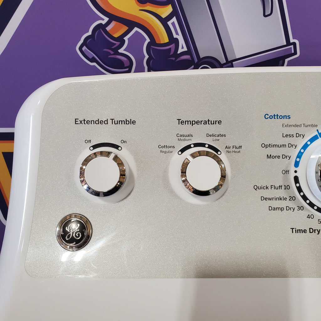 Pictures of GE White Electric 7.2 Cu. Ft. Dryer with Aluminized Alloy Drum GTD42EASJWW - Scratch and Dent (Minor) - Neu Appliance Outlet - Discount Appliance Outlet in Austin, Tx