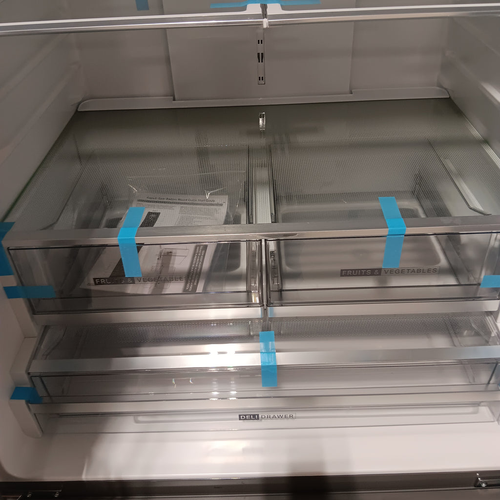 Pictures of Whirlpool French Door Refrigerator in Fingerprint Resistant Stainless Finish with In-Door Water and Ice Maker - 30 cu. ft. 22231SD309 - WRFF3536SZ - Scratch & Dent (Moderate) - Neu Appliance Outlet - Discount Appliance Outlet in Austin, Tx
