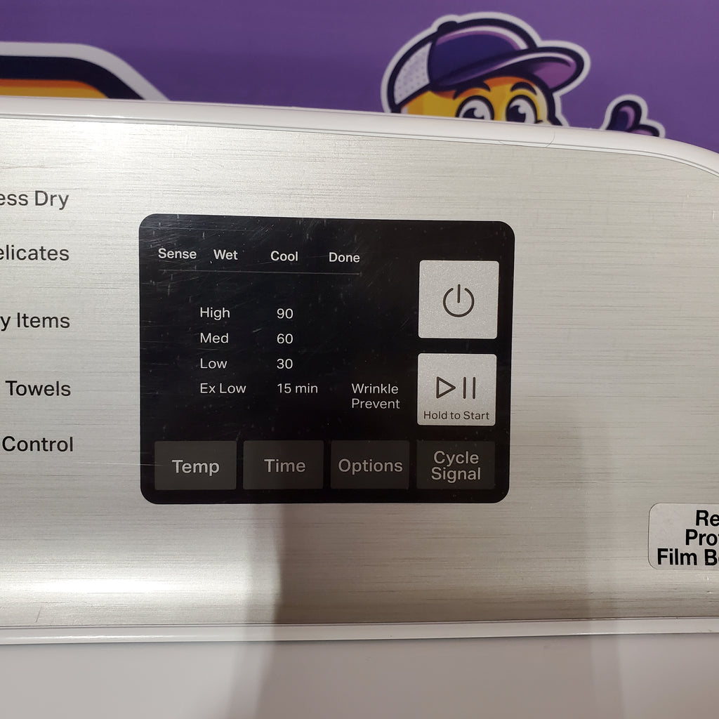 Pictures of Maytag Top Load 4.8 cu ft Washer with Deep Fill and Slow-Close Glass Lid MVW6200KW - Scratch & Dent (Minor) and Maytag 7.0 cu ft Electric Dryer with Moisture Sensing and Quick Dry Cycle 16159 - MED6200KW - Scratch & Dent (Minor) - Neu Appliance Outlet - Discount Appliance Outlet in Austin, Tx
