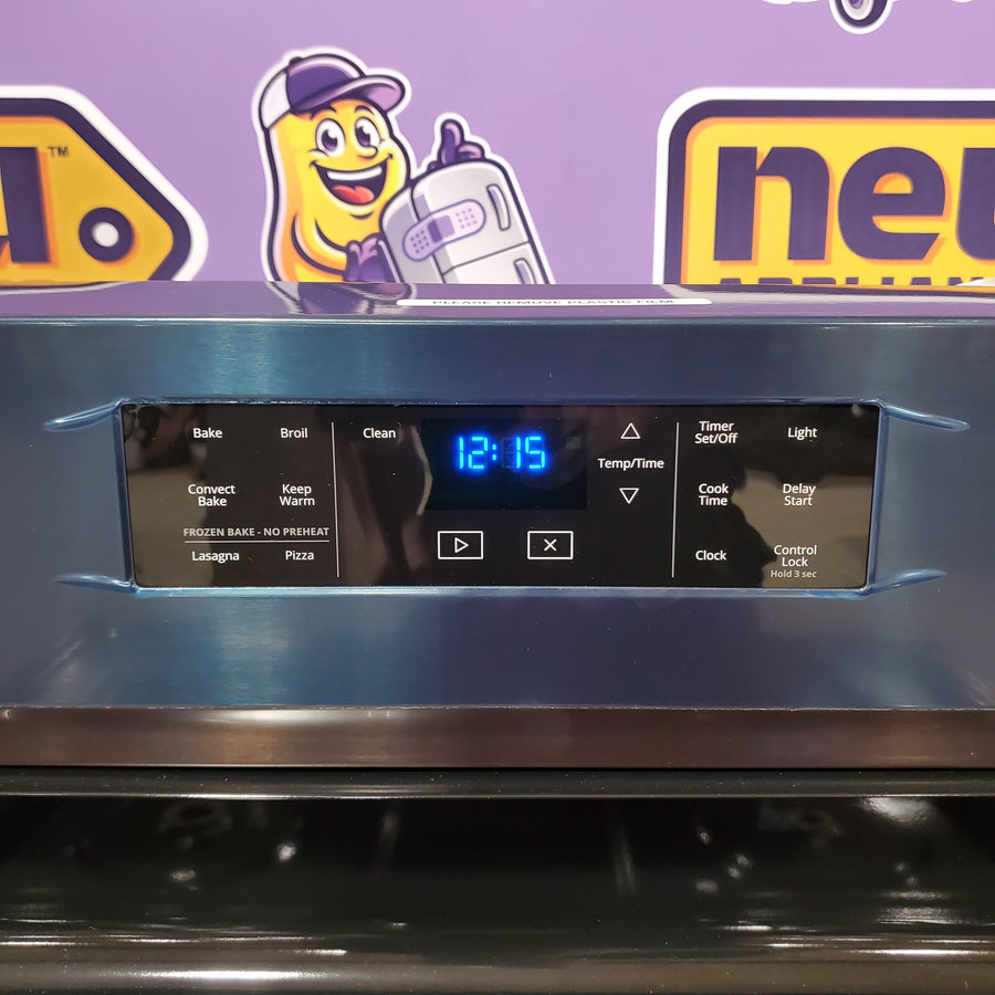 Whirlpool 5.0 Cu. Ft. Self-Cleaning Freestanding Gas Convection Range in Black Stainless Steel LA101 - WFG550S0HV - Open Box