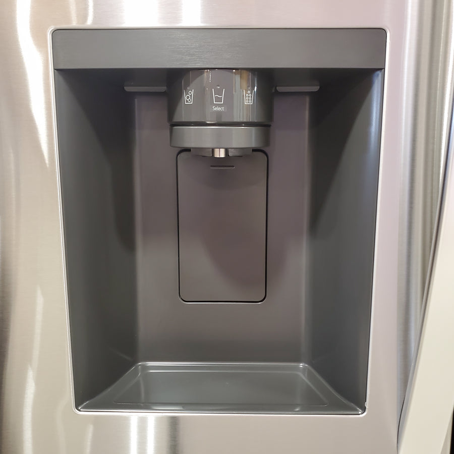 LG 26 cu ft ENERGY STAR Counter-Depth Smart French Door Refrigerator in Fingerprint Resistant Stainless Steel with Dual Ice Maker 251312SD974 - LRFXC2606S - Scratch & Dent (Minor)