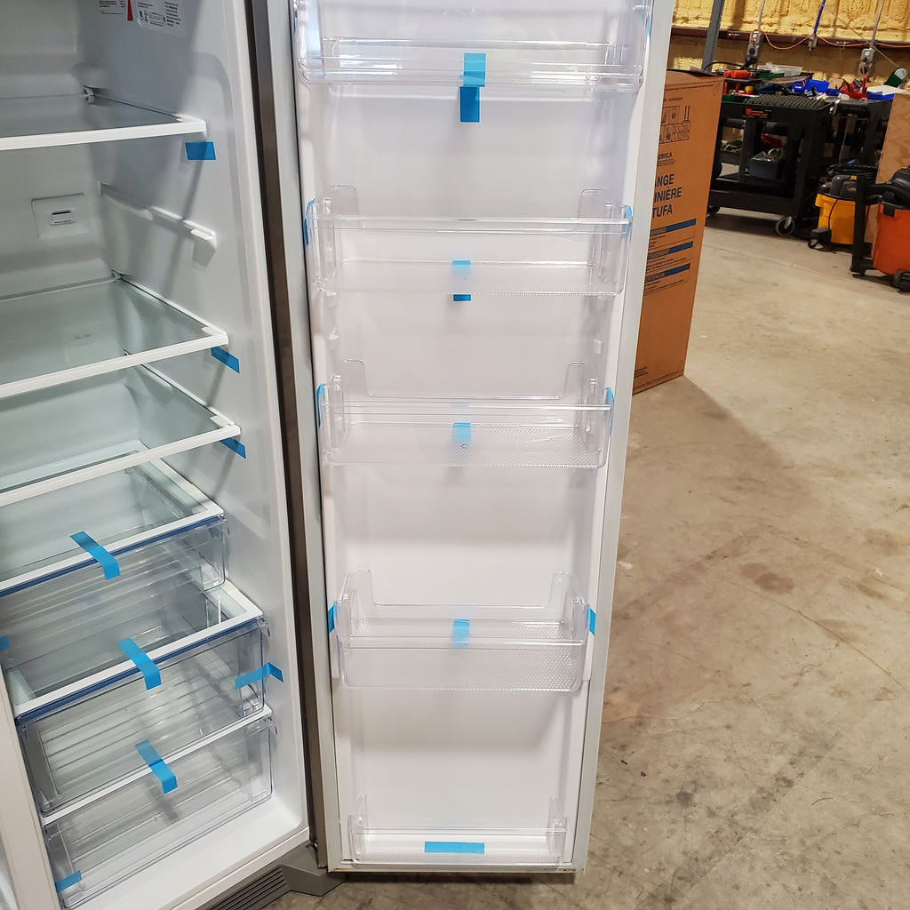 Frigidaire 22 Cu. Ft. Counter-Depth Side-by-Side Refrigerator in Stainless Steel 4SD450 - FRSC2333AS - Scratch & Dent (Minor)