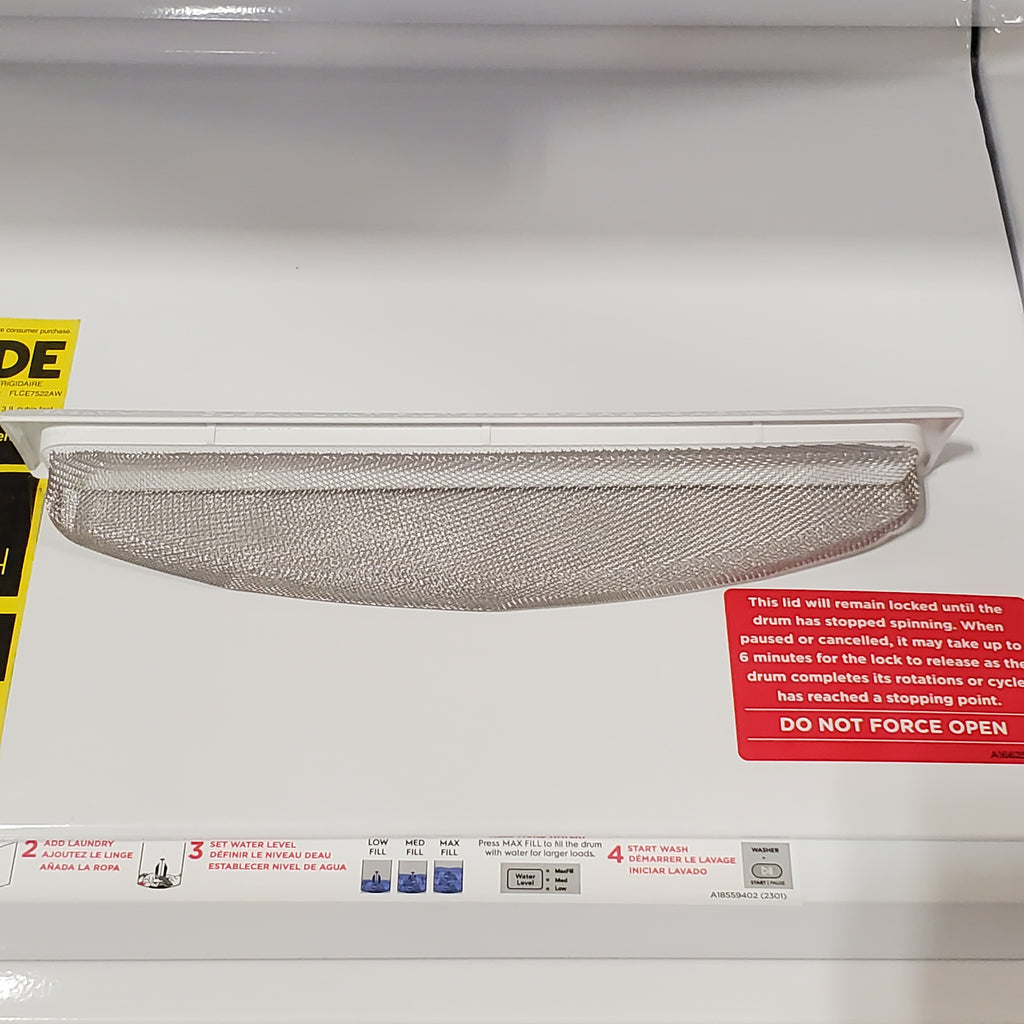 Pictures of Frigidaire Electric Washer/Dryer Laundry Center - 3.9 Cu. Ft Washer and 5.5 Cu. Ft. Dryer FLCE7522AW - Scratch & Dent (Minor) - Neu Appliance Outlet - Discount Appliance Outlet in Austin, Tx