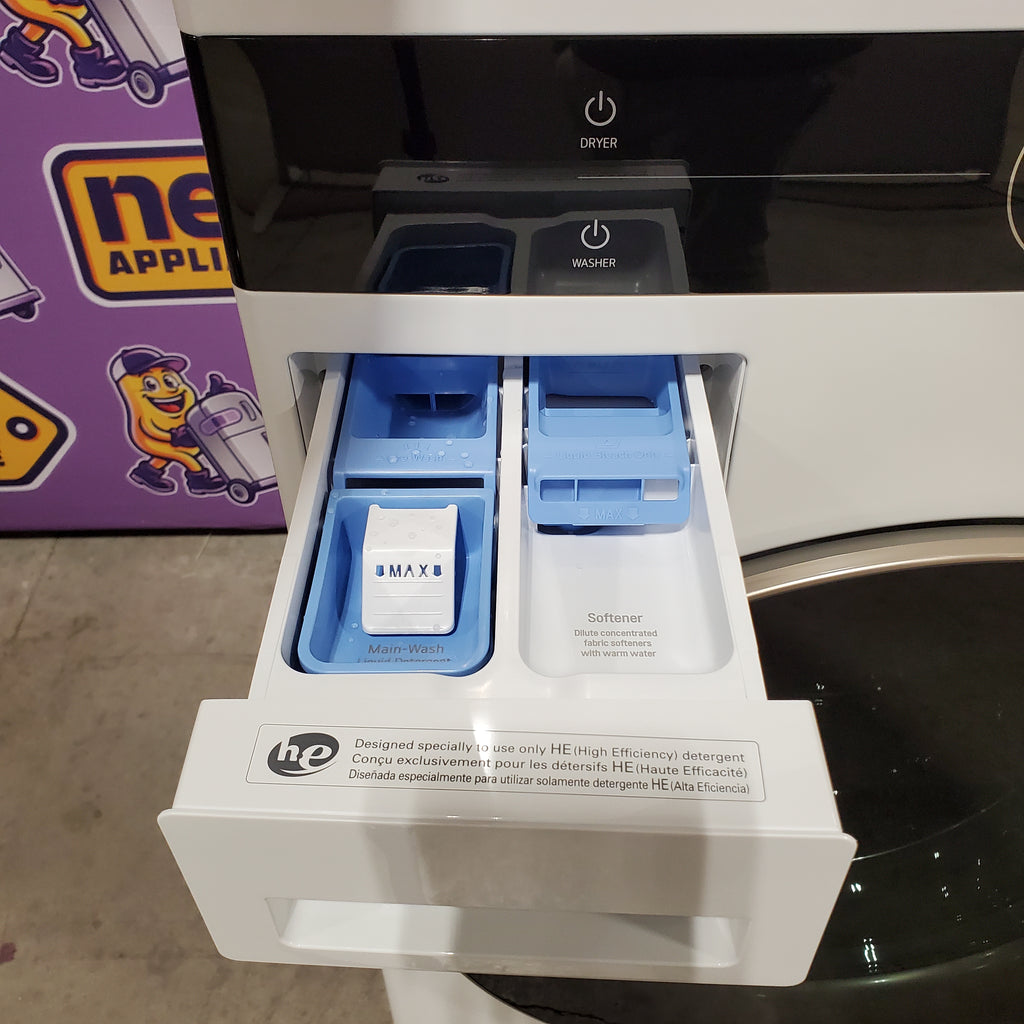 LG Front Load Wash Tower with Center Control 4.5 Cu. Ft. Washer and 7.4 Cu. Ft. Dryer 22131SD74 - WKE100HWA - Scratch & Dent (Minor)