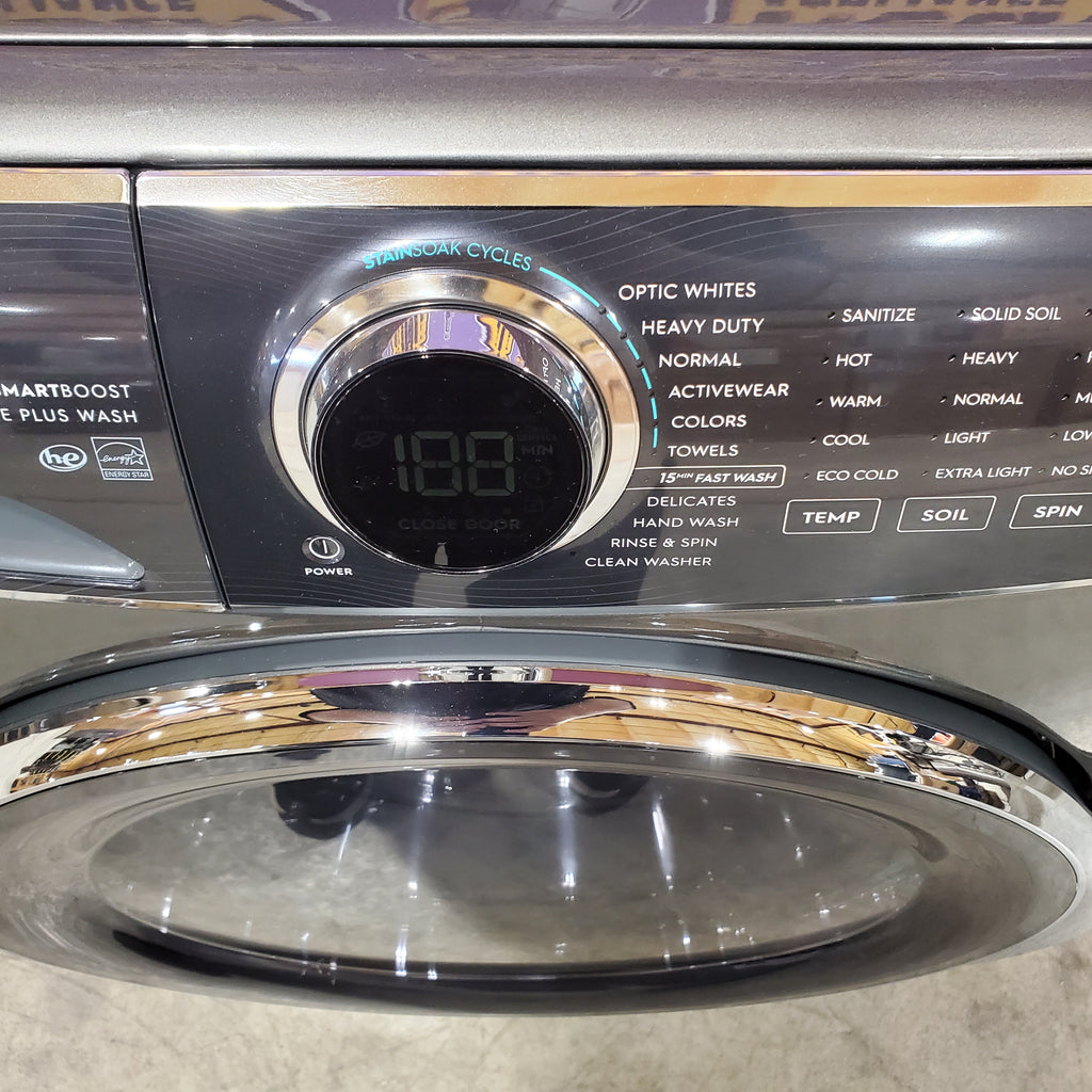 Pictures of Electrolux Titanium Front Load 600 Series 4.5 Cu. Ft. Washer with Smartboost and Hand Wash Cycle 3SD1140 - ELFW7637AT - Scratch & Dent (Minor) - Neu Appliance Outlet - Discount Appliance Outlet in Austin, Tx