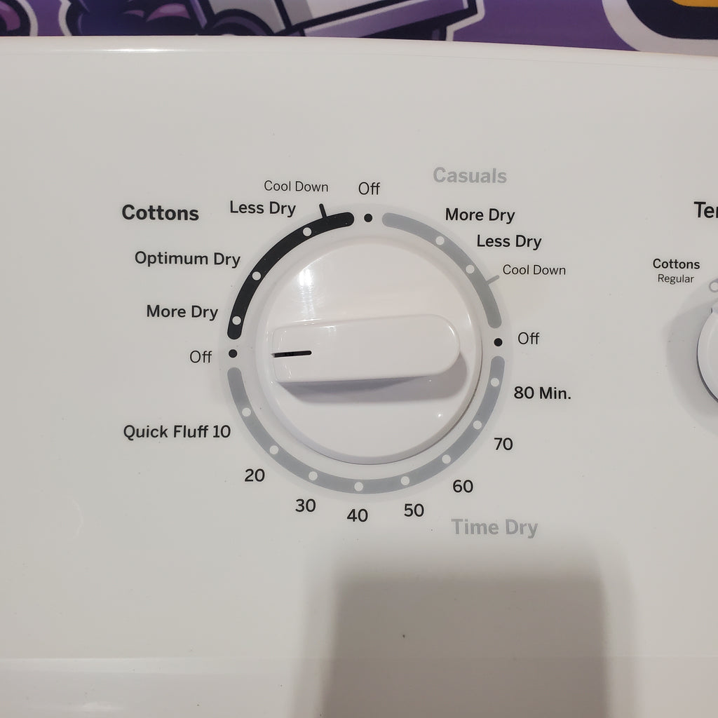 Pictures of GE 6.2 cu. ft. Capacity Electric Dryer with Up To 120 ft. Venting and Shallow Depth GTX22EASKWW - Certified Refurbished - Neu Appliance Outlet - Discount Appliance Outlet in Austin, Tx