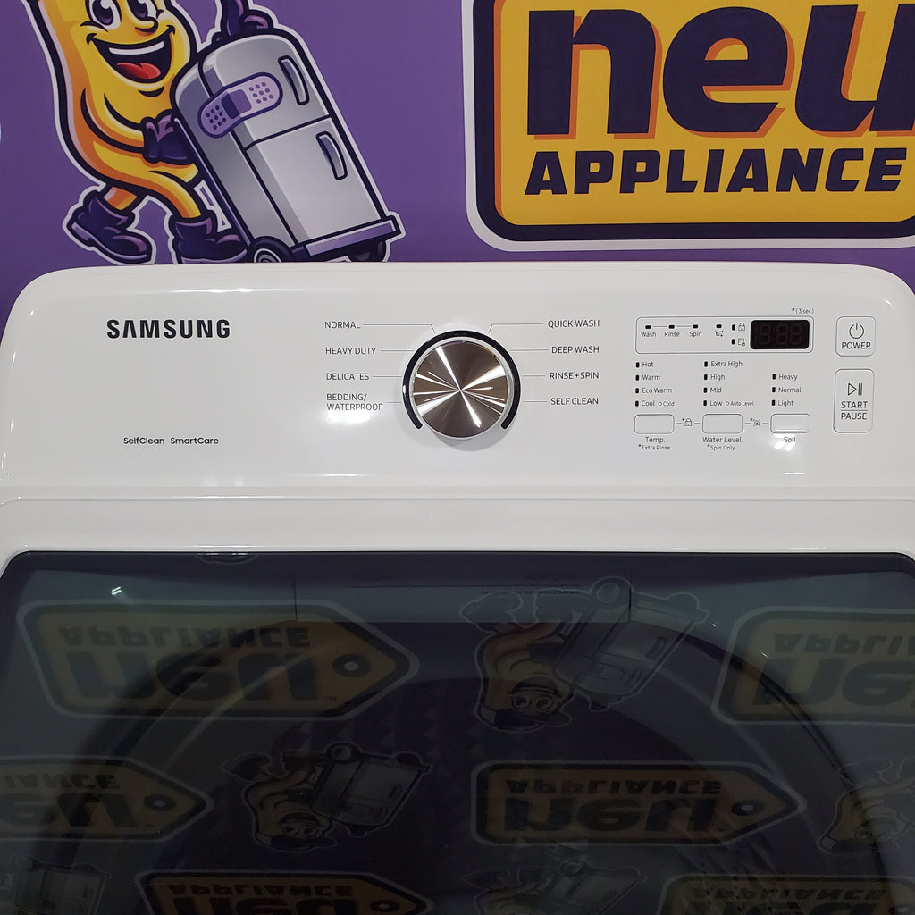 Pictures of Samsung 4.5 cu. ft. Top Load Washer with Vibration Reduction Technology+ in White 1CR05083 - WA45T3200AW - Certified Refurbished - Neu Appliance Outlet - Discount Appliance Outlet in Austin, Tx