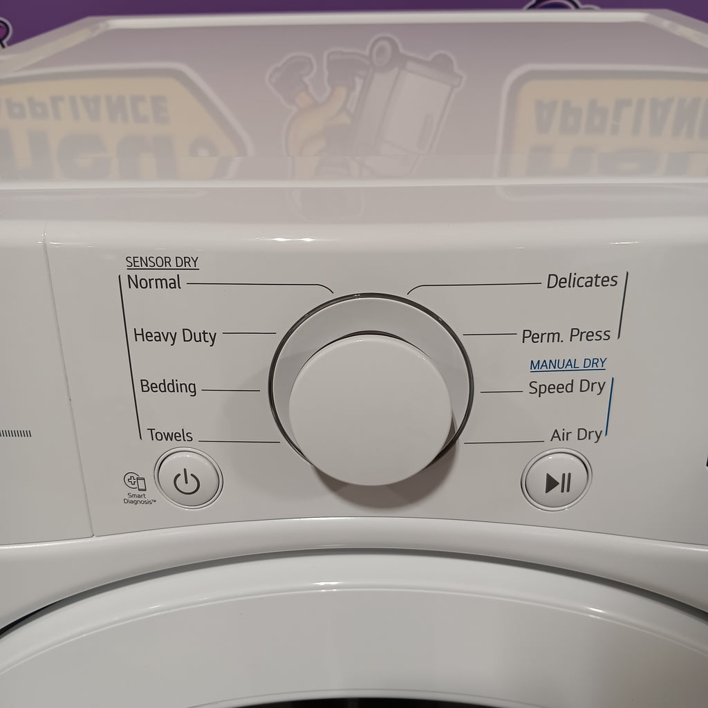 Pictures of LG 7.4 cu. ft. ENERGY STAR Electric Vented Dryer with Sensor Dry and SmartThinQ Technology 25133SD421 - DLE3400W - Open Box - Neu Appliance Outlet - Discount Appliance Outlet in Austin, Tx