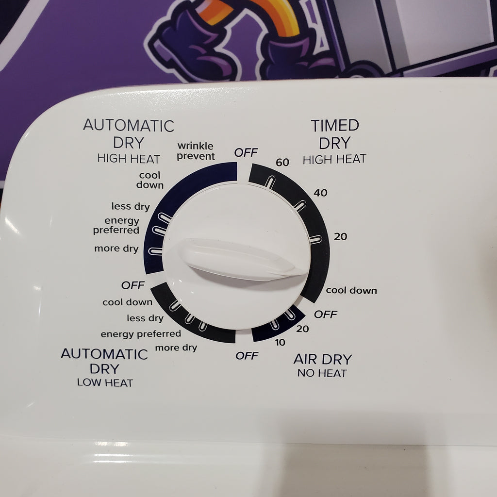 Pictures of Amana White Electric 6.5 Cu. Ft. Dryer with Wrinkle Shield Option and Automatic Dryness Control NED4655EW - Scratch and Dent (Minor) - Neu Appliance Outlet - Discount Appliance Outlet in Austin, Tx