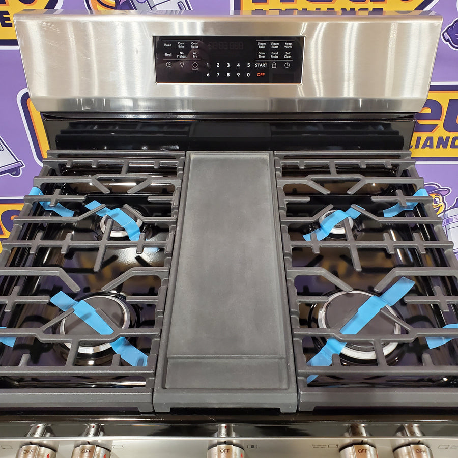 Frigidaire Gallery 6 cu. ft. 5 Burner Slide-In Gas Range with Total Convection and Air Fry, Smudge Proof Stainless Steel 20534SD700 - GCRG3060BF - Scratch & Dent (Moderate)