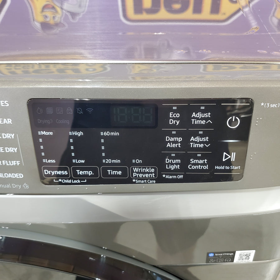 Samsung 7.5 cu. ft. Front Load Electric Dryer with Steam 22131SD77 - DVE45B6300P - Scratch & Dent (Minor)