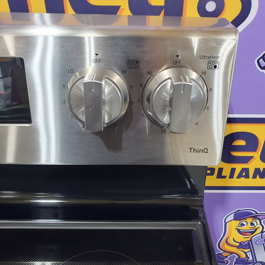 Pictures of LG Stainless Steel 6.3 cu ft. Smart Wi-Fi Enabled Electric Range with EasyClean 6SD125 - LREL6321S - Open Box - Neu Appliance Outlet - Discount Appliance Outlet in Austin, Tx