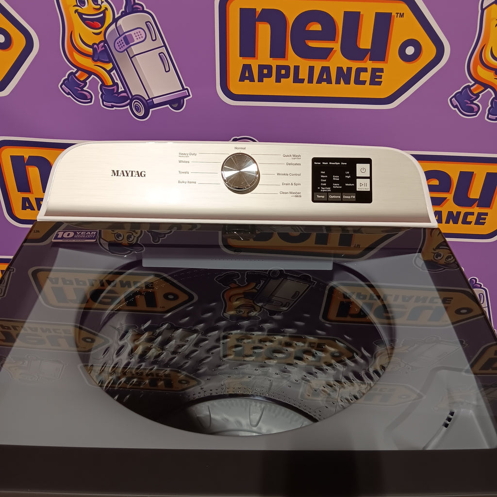 Pictures of Maytag Top Load 4.8 cu ft Washer with Deep Fill and Slow-Close Glass Lid 30131SD40 - MVW6200KW - Open Box - Neu Appliance Outlet - Discount Appliance Outlet in Austin, Tx