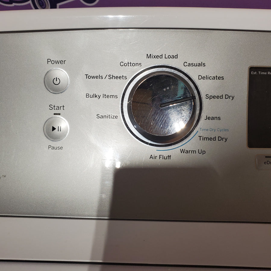GE® 4.6 cu. ft. Capacity Washer with Stainless Steel Basket GTW680BSJWS - Certified Refurbished and GE® ENERGY STAR® 7.4 cu. ft. Capacity Aluminized Alloy Drum Electric Dryer with Sensor Dry GTD65EBSJWS - Certified Refurbished