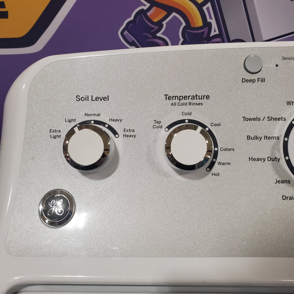 Pictures of Neu Select Silver GE High Capacity 4.2 cu. ft. Agitator Top Load HE Washing Machine With Extra Water Cycle / Option - Certified Refurbished - Neu Appliance Outlet - Discount Appliance Outlet in Austin, Tx