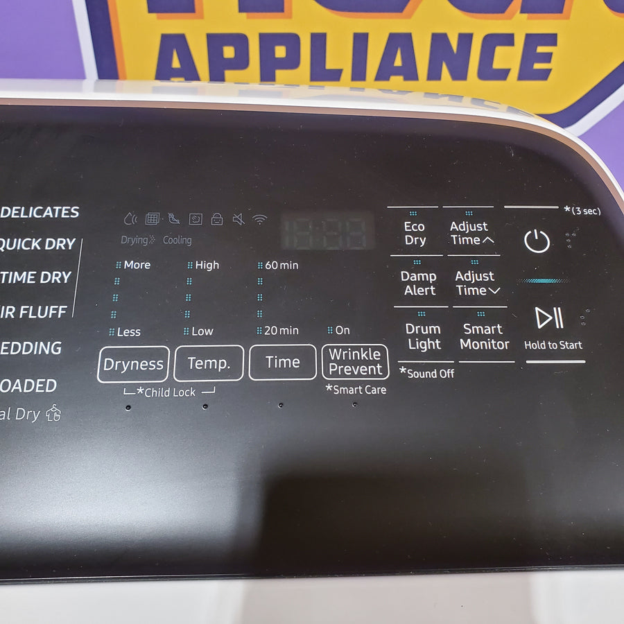 Samsung Smart Top Load 5.5 Cu. Ft. with Auto Dispense Washer WA55CG7500AE - Scratch & Dent (Moderate)  and  Samsung 7.4 cu. ft. Vented Smart Gas Dryer in Ivory with Steam Sanitize+ 16181 - DVG55CG7500E - Scratch & Dent (Moderate)