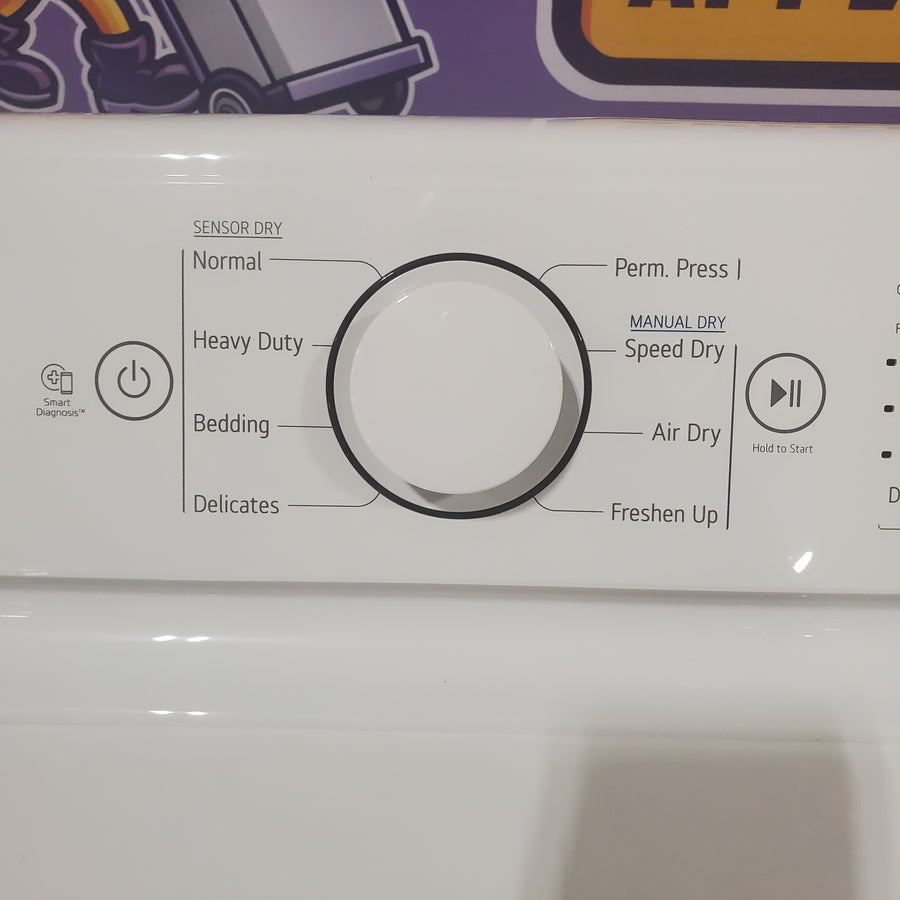 LG White Ultra Large Capacity 7.3 Cu. Ft. Gas Dryer with Sensor Dry Technology DLG7001W - Open Box