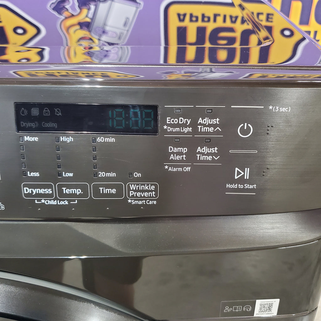 Pictures of Samsung Frontload Brushed Black7.5 Cu. Ft. Electric Dryer with Sensor Dry 31131SD53 - DVE45T6000V - Scratch & Dent (Minor) - Neu Appliance Outlet - Discount Appliance Outlet in Austin, Tx
