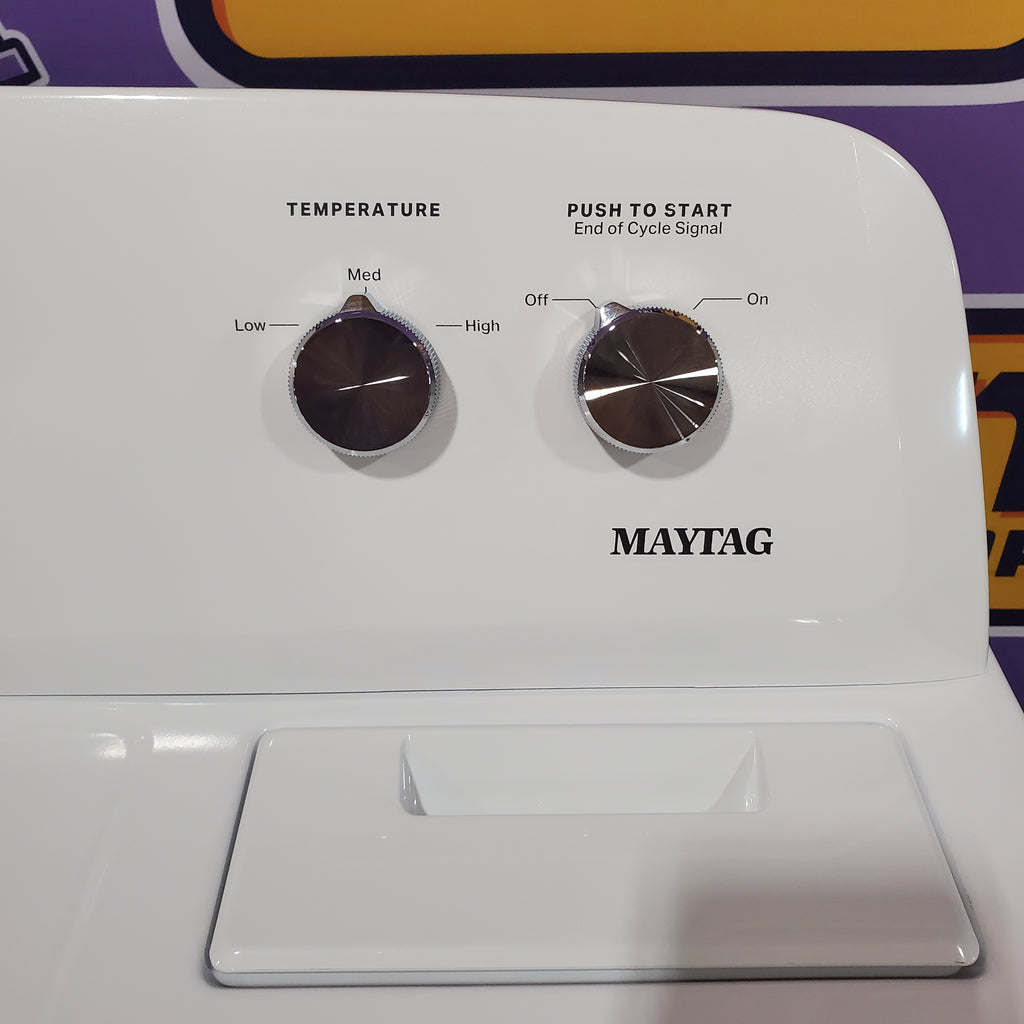 Pictures of Maytag Top Load 3.8 cu. ft. Washer with Deep Fill and Quick Wash Cycle MVW4005SW and Maytag Top Load Electric Wrinkle Prevent 7.0 cu. ft. Dryer with Auto Dry 16077 MED4005SW - Open Box - Neu Appliance Outlet - Discount Appliance Outlet in Austin, Tx