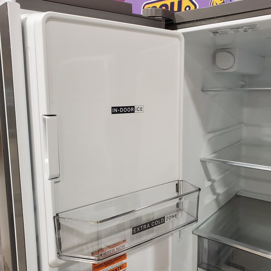 Whirlpool French Door Refrigerator in Fingerprint Resistant Stainless Finish with In-Door Water and Ice Maker - 30 cu. ft. WRFF3536SZ - Scratch & Dent (Minor)